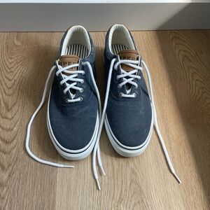 Sperry Top-Sider Blue and White Canvas Sneakers Casual Comfort